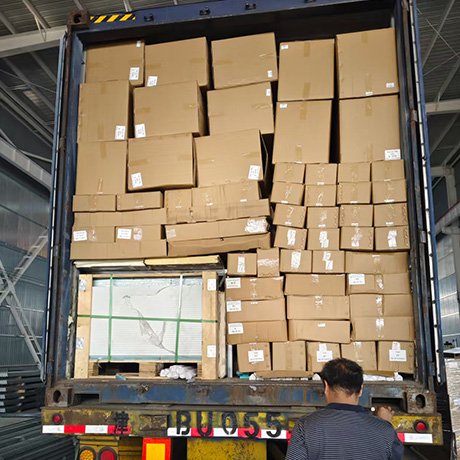 Box Truck Door Sets Loaded for Delivery