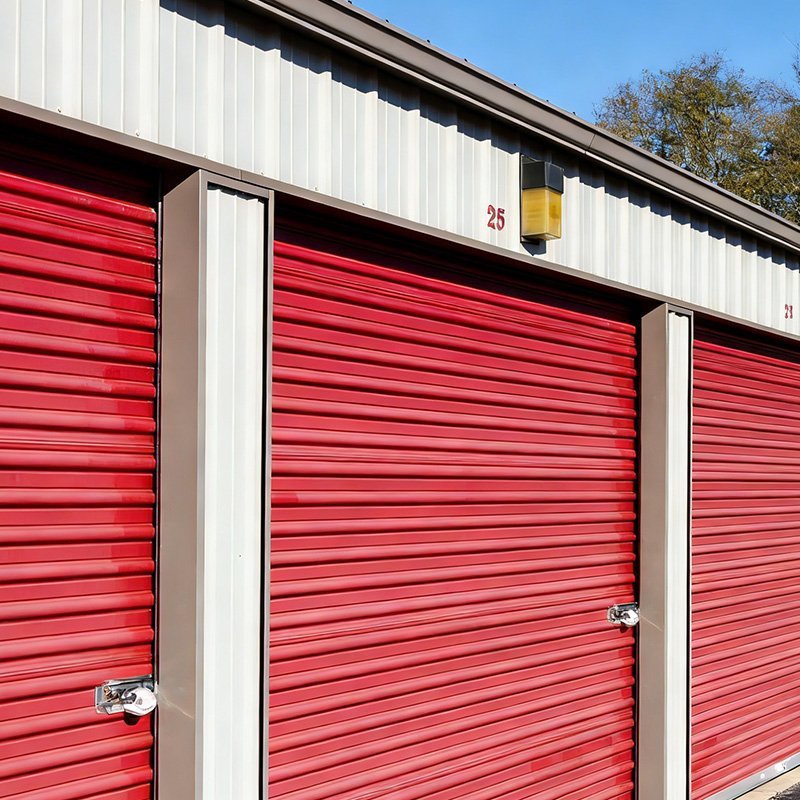 commercial self storage roll up door installation gemax
