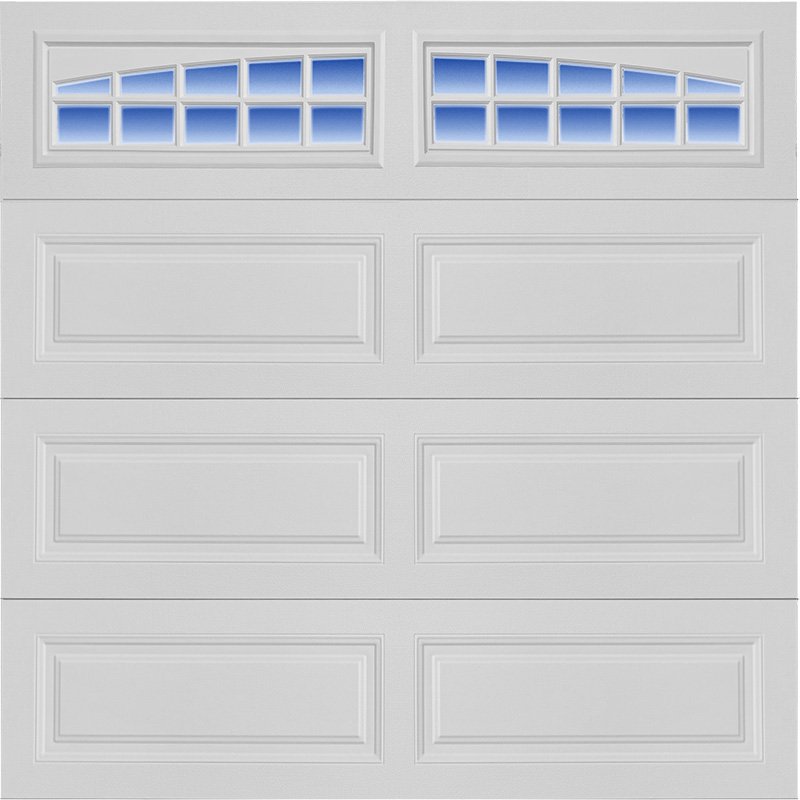 garage door long panel arched stockton window l02