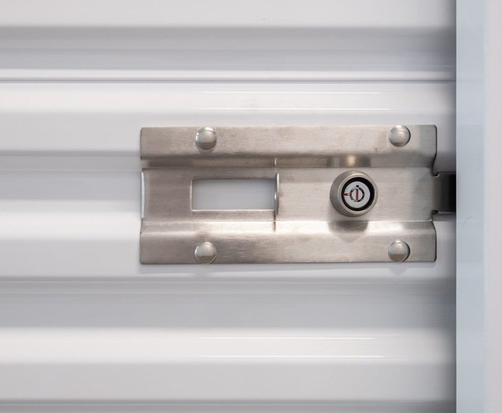 mini warehouse roll up door stainless cylinder latch gemax